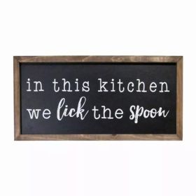 In This Kitchen Chalkboard Style Wall Art (Pack of 1)