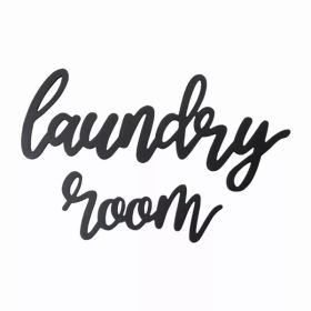 Wood Laundry Room Script Wall decor (Pack of 1)