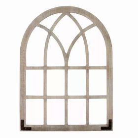 Distressed Wood Framed Window Arch Wall decor (Pack of 1)