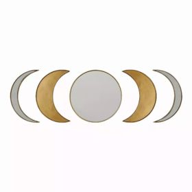 Antique Boho Moon Phase Wall Mirror (Pack of 1)