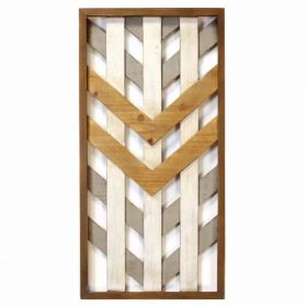 Boho Geometric Wood Framed Wall Panel (Pack of 1)