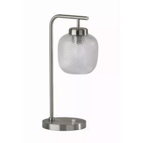 Brushed Steel Metal Dotty Desk Lamp (Pack of 1)