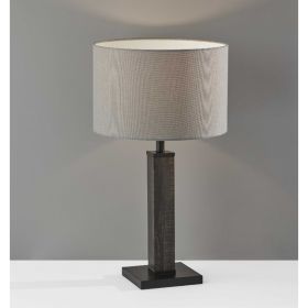 Black Wood Monument Table Lamp (Pack of 1)