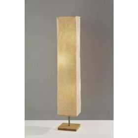 Wildside Paper Shade Floor Lamp with Natural Wood Base (Pack of 1)