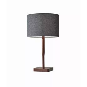 Cozy Cabin Walnut Wood Finish Table Lamp (Pack of 1)