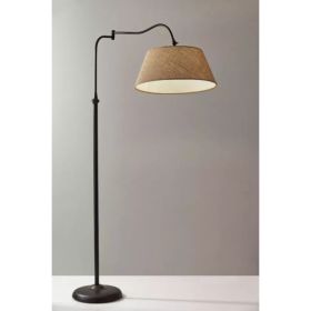 Dark Bronze Metal Floor Lamp with Adjustable Swing Arm (Pack of 1)