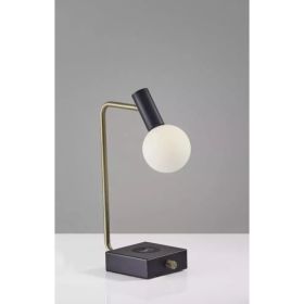 Retro White Globe LED Desk Lamp (Pack of 1)