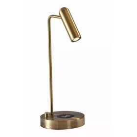 Ultra Sleek Brass Metal LED Desk Lamp (Pack of 1)