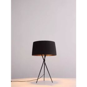 18" X 18" X 29.5" Black Carbon Steel Table Lamp (Pack of 1)
