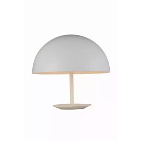 16" X 16" X 16" White Aluminum Table Lamp (Pack of 1)