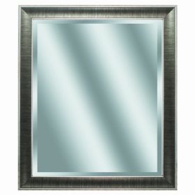 24" X 28" Gunmetal Gray Frame Beveled Mirror (Pack of 1)