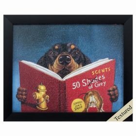 11" X 9" Black Frame 50 Scents Of Gray (Pack of 1)