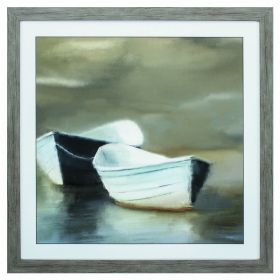 30" X 30" Woodtoned Frame Boat Friends (Pack of 1)