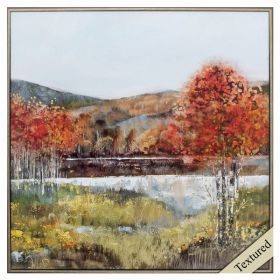 25" X 25" Champagne Frame Autumn Breeze I (Pack of 1)