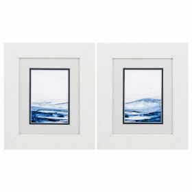 11" X 13" White Frame Azure Arctic (Set of 2)