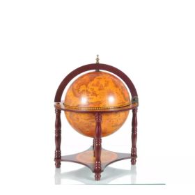 16.5" x 16.5" x 22" Red Globe with Chess Holder (Pack of 1)