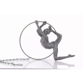 Athletic Man Hanging Ring Sculpture (Pack of 1)