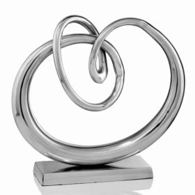 5" x 17" x 17" Buffed Twisted Knot Sculpture (Pack of 1)