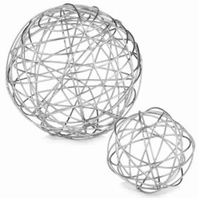 12" x 12" x 12" Silver Extra Large Wire Sphere (Pack of 1)