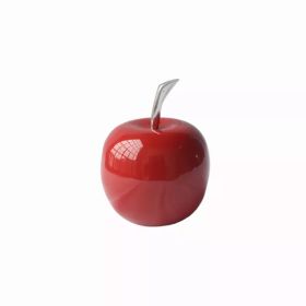 4.5" x 4.5" x 6" Buffed and Red Small Apple (Pack of 1)