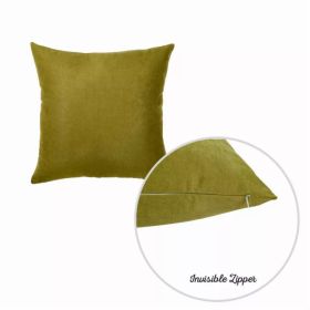 20"x20" Lime Green Honey decorative Throw Pillow Cover (2 Pieces in set) (Pack of 1)
