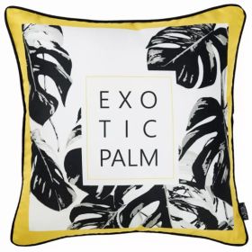 18"x 18" Tropical Exotic Palm Squares decorative Throw Pillow Cover (Pack of 1)