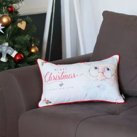 12"x20" Christmas Printed decorative Throw Pillow Cover (Pack of 1)