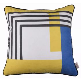 Square Abstract Geo decorative Throw Pillow Cover (Pack of 1)