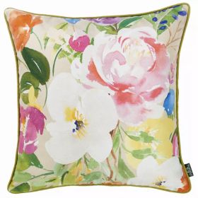 Watercolor Bouquet decorative Throw Pillow Cover (Pack of 1)