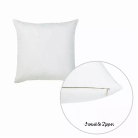 Set of 2 White Brushed Twill decorative Throw Pillow Covers