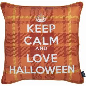 18"x 18" Love Halloween Printed decorative Throw Pillow Cover (Pack of 1)