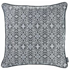 17"x 17" Grey Jacquard Aristo decorative Throw Pillow Cover (Pack of 1)