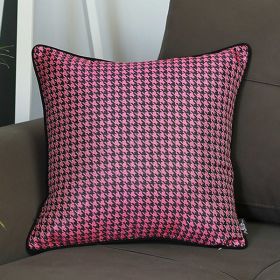 17"x 17" Jacquard Lily decorative Throw Cover Pillow (Pack of 1)