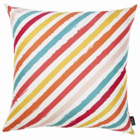 18"x 18" Tropical Diagonal Printed decorative Throw Pillow Cover (Pack of 1)