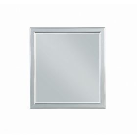 Simple Platinum Wooden Mirror (Pack of 1)