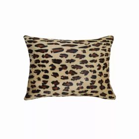 12" x 20" x 5" Leopard Cowhide - Pillow (Pack of 1)