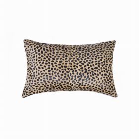 12" x 20" x 5" Cheetah Cowhide - Pillow (Pack of 1)