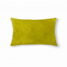 12" x 20" x 5" Yellow Cowhide - Pillow (Pack of 1)