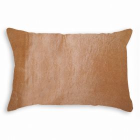12" x 20" x 5" Tan Cowhide - Pillow (Pack of 1)
