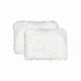 12" x 20" x 5" Off White Faux - Pillow 2-Pack (Pack of 1)