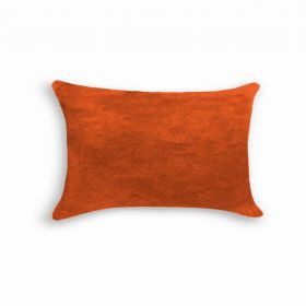 12" x 20" x 5" Orange Cowhide - Pillow (Pack of 1)