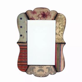 27" x 18.9" Multi-Color, Rustic decorative, Dressing - Mirror (Pack of 1)