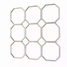 30.5" x 30.5" x 1" Silver, Mirrored, Metal - Wall Sculpture (Pack of 1)