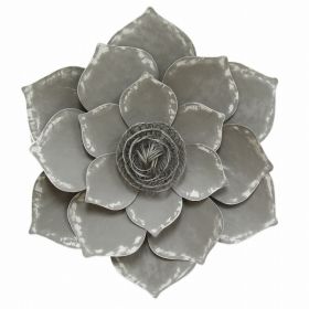 Well-Crafted Grey Lotus Wall decor (Pack of 1)