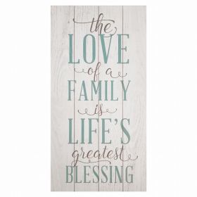 Rustic The Love of Family Wall Art (Pack of 1)