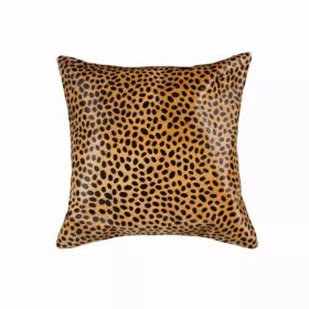 18" x 18" x 5" Sensational Cheetah Torino Kobe Cowhide - Pillow (Pack of 1)