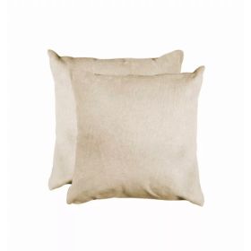 18" x 18" x 5" Natural Torino Cowhide - Pillow 2-Pack (Pack of 1)