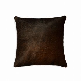 18" x 18" x 5" Chocolate Cowhide - Pillow (Pack of 1)