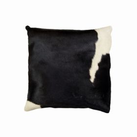 18" x 18" x 5"  Black And White Cowhide - Pillow (Pack of 1)
