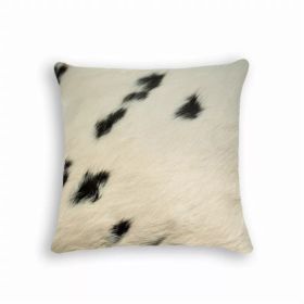18" x 18" x 5" White And Black Cowhide - Pillow (Pack of 1)